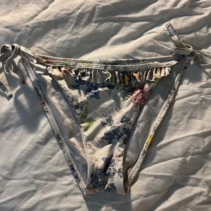 Floral Ruffle Bikini Bottoms